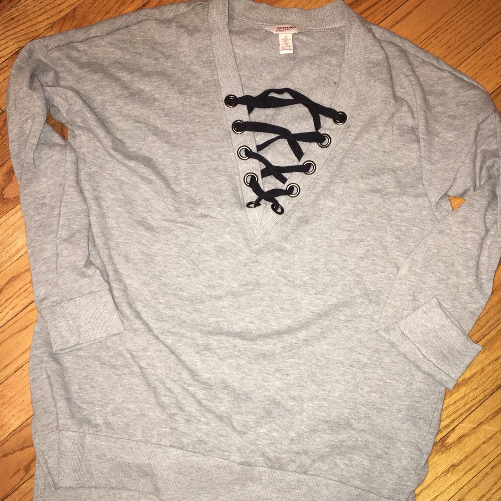 Arizona lace up sweater!